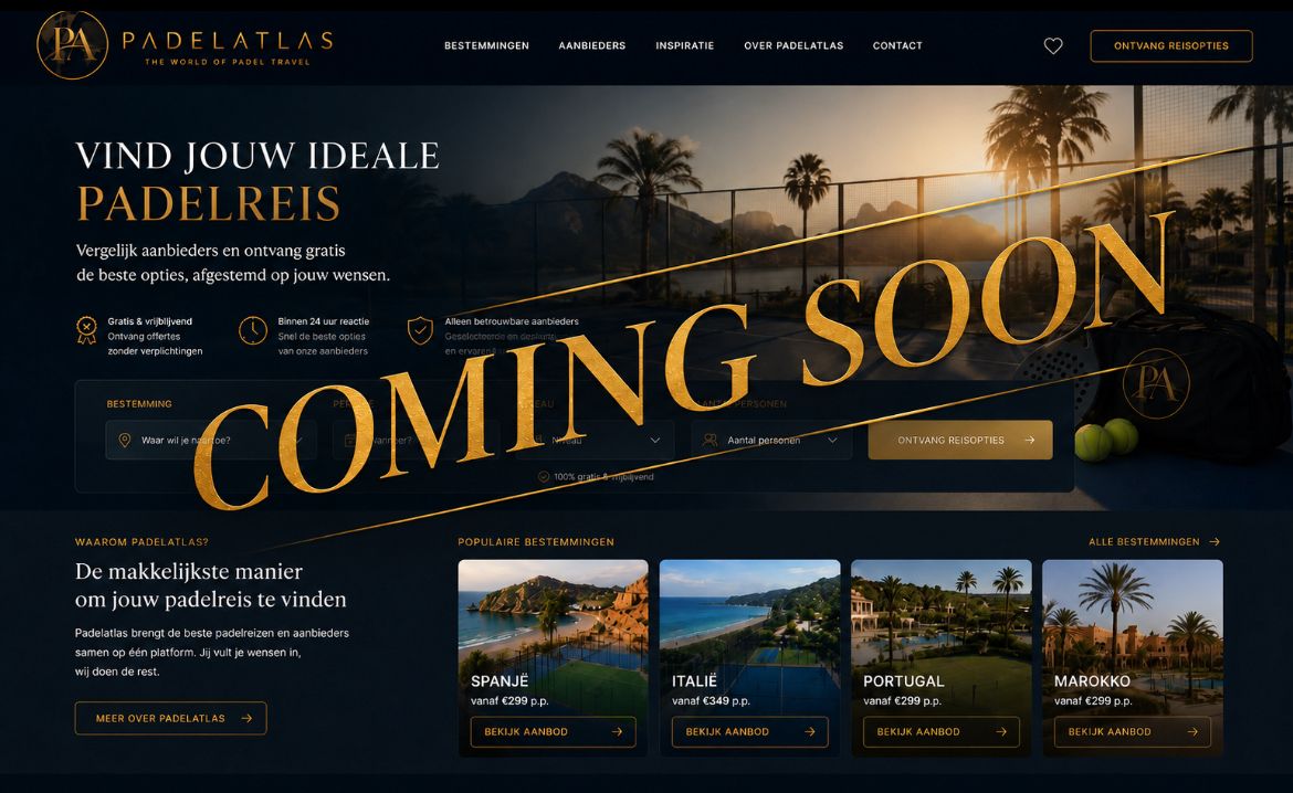 PadelAtlas – Coming Soon